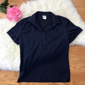 John Abbott blue polo